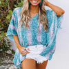 Beach vacation blouse women