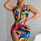 Summer Hollow Out Halter Dress Sexy  Beach Wear