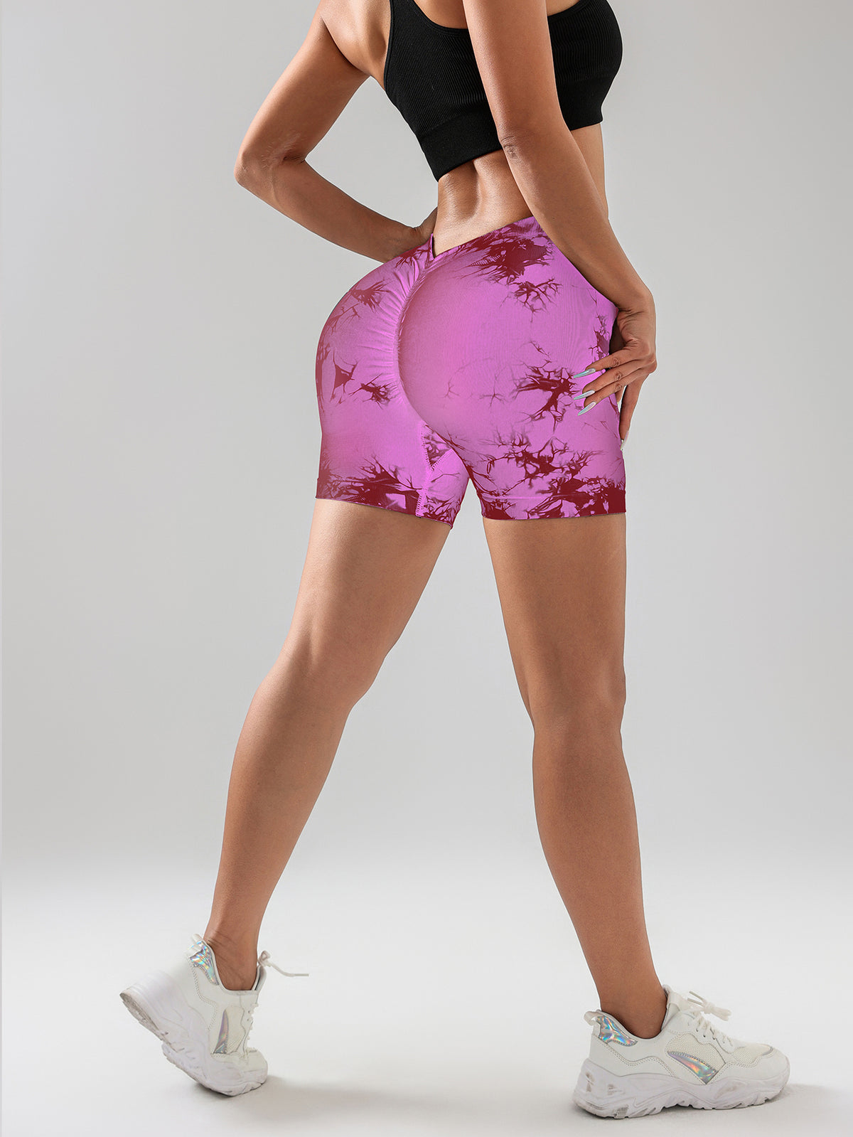 3 PACK Tie Dye Active Wear Shorts